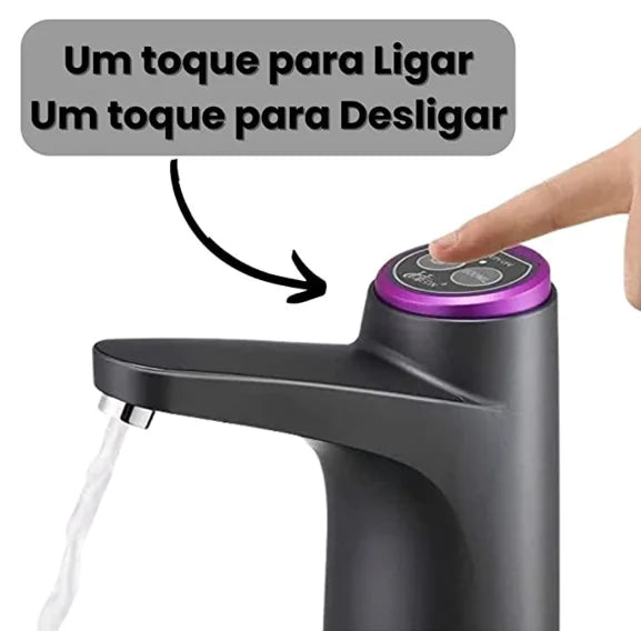 Bomba Elétrica para Galão de Água 20L – USB Recarregável, Prática e Premium