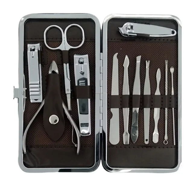 Kit Portátil de Manicure – Cortador de Unhas, Pinça e Tesoura