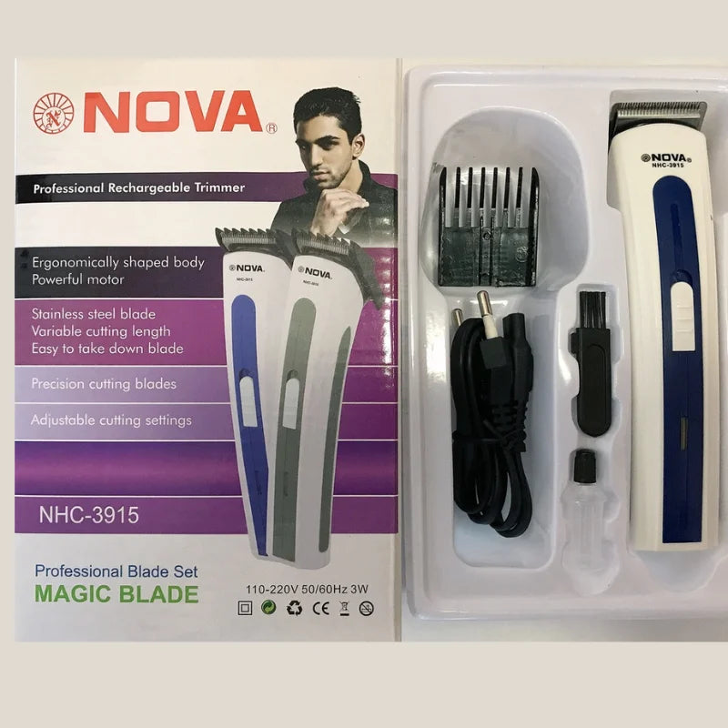 Aparador de Barba e Cabelo Portátil 3915: Recarregável Bivolt