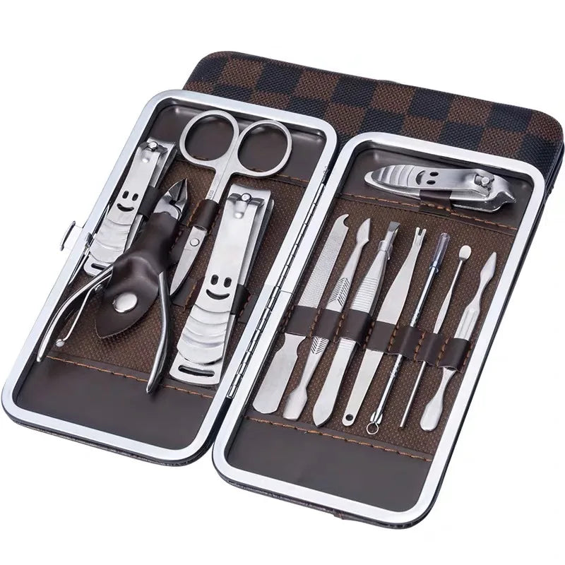 Kit Portátil de Manicure – Cortador de Unhas, Pinça e Tesoura