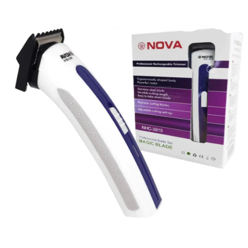 Aparador de Barba e Cabelo Portátil 3915: Recarregável Bivolt