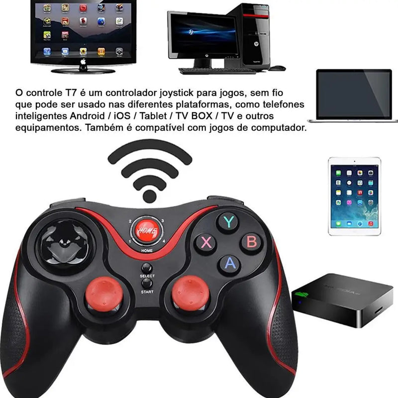 Controle Gamer Kap-G7 – Joystick Bluetooth para Android, Celular e PC