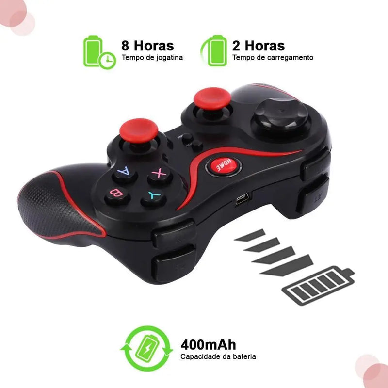 Controle Gamer Kap-G7 – Joystick Bluetooth para Android, Celular e PC