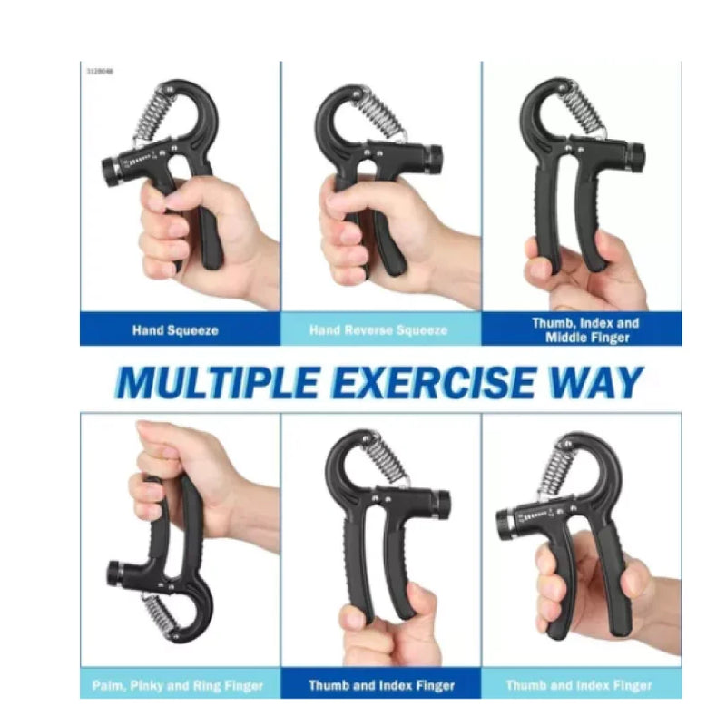 Hand Grip Ajustável – Fortaleça Seus Braços com Eficiência e Conforto (5kg a 60kg)