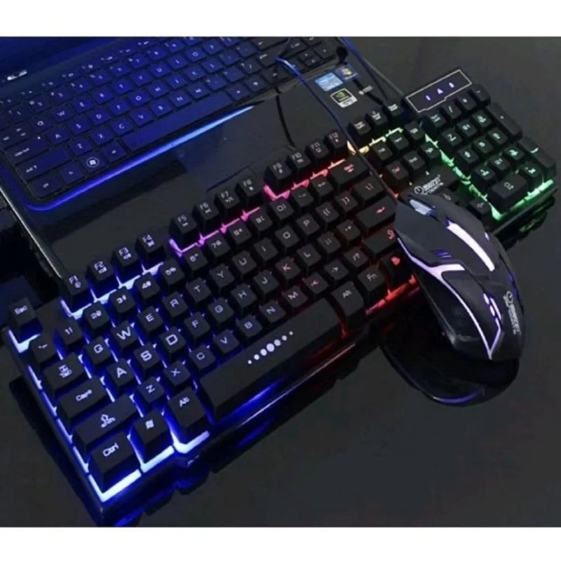 Kit Teclado Mouse Gamer 3200dpi Semi Mecânico Rgb Led Original M300