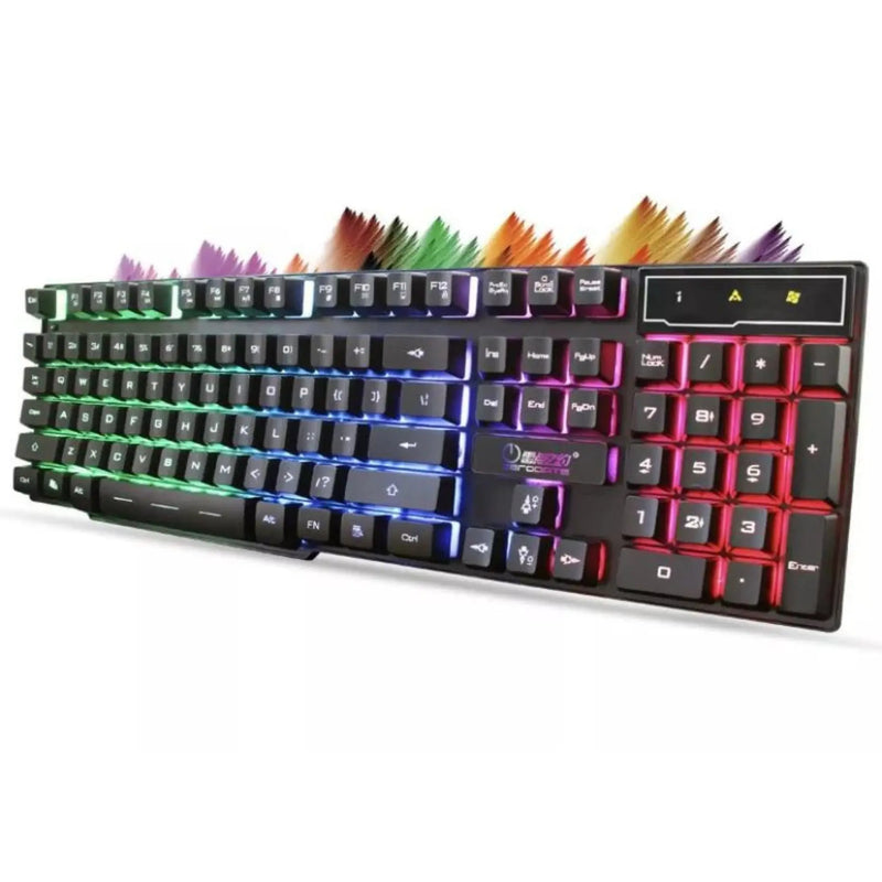 Kit Teclado Mouse Gamer 3200dpi Semi Mecânico Rgb Led Original M300